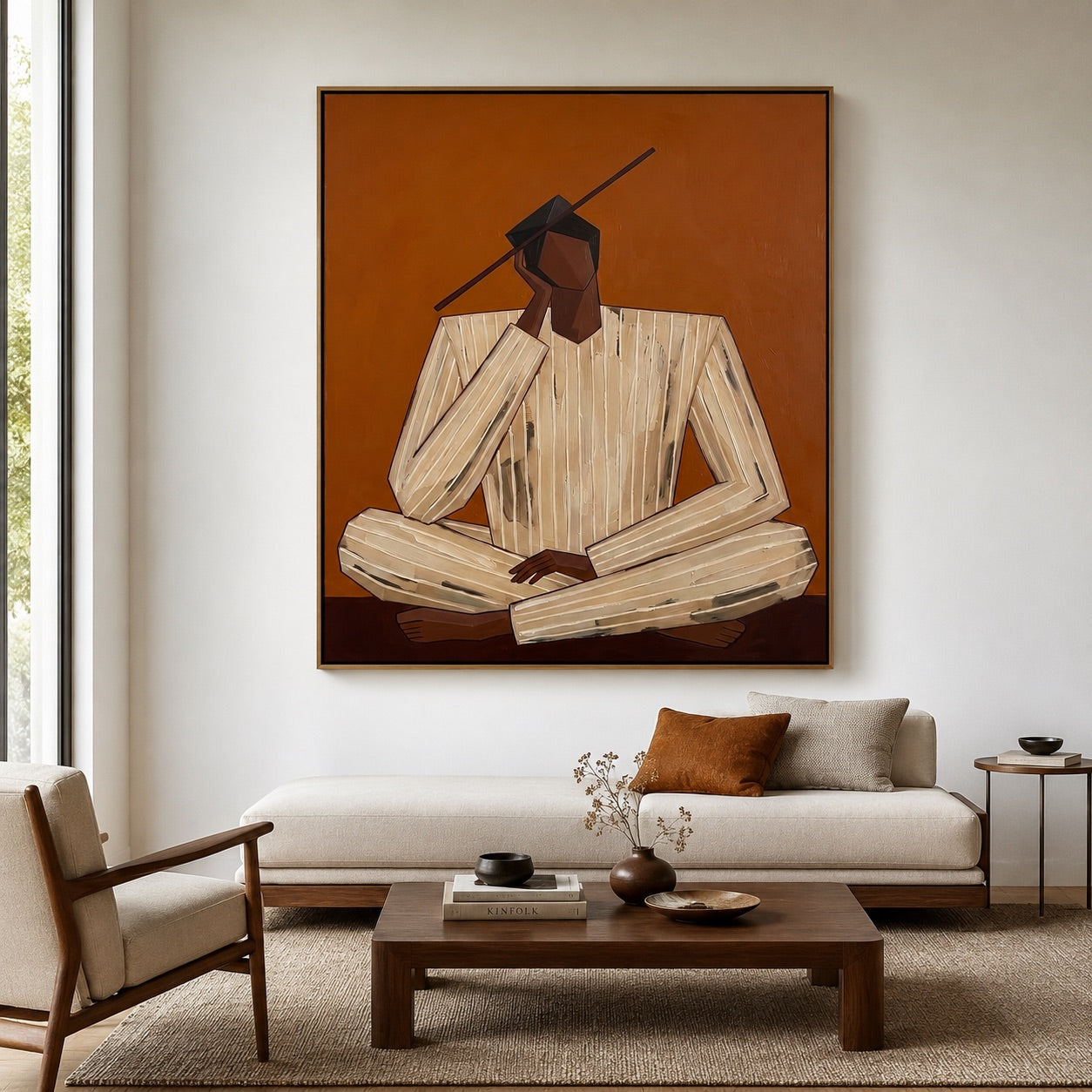 Meditative Figure Modern Boho