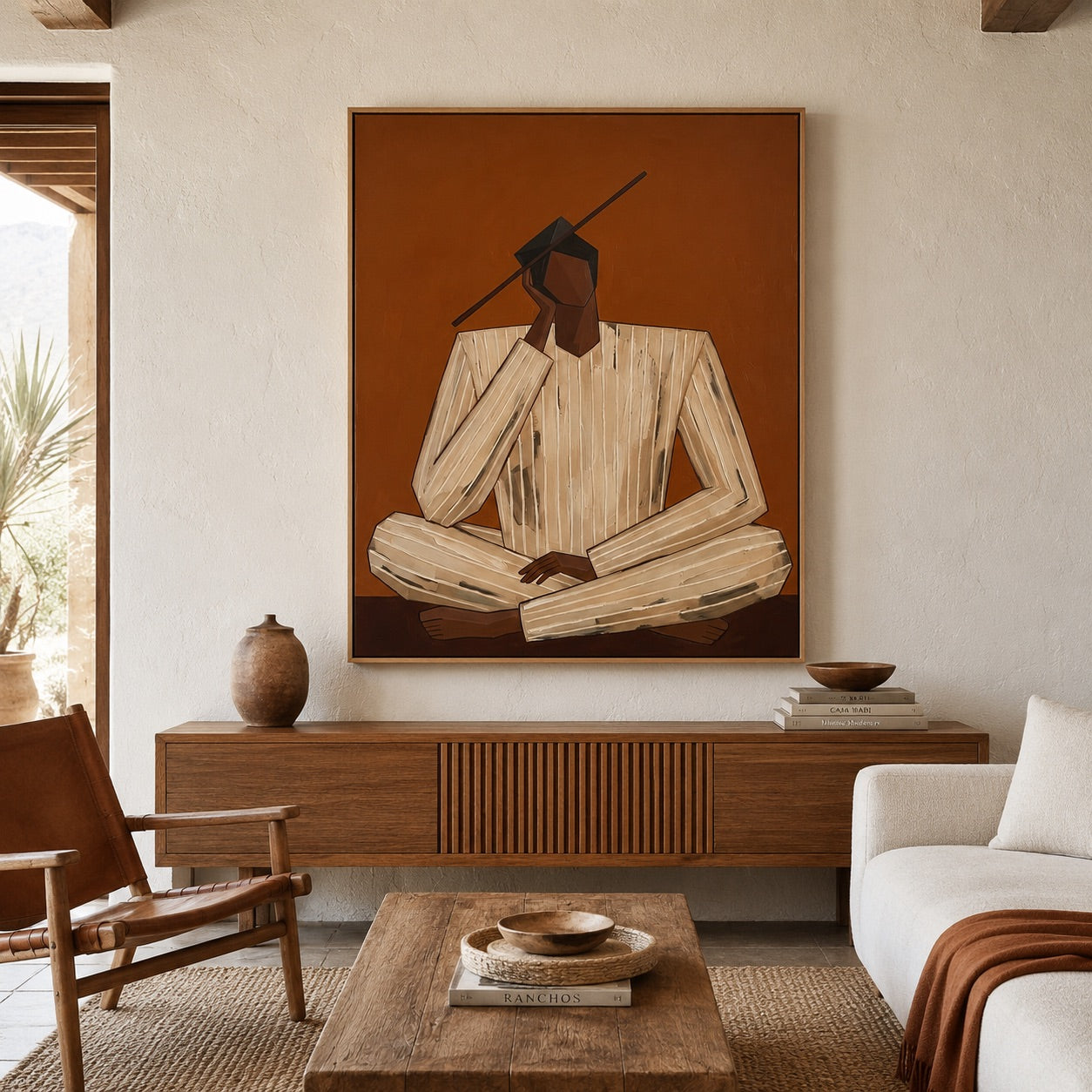 Meditative Figure Modern Boho
