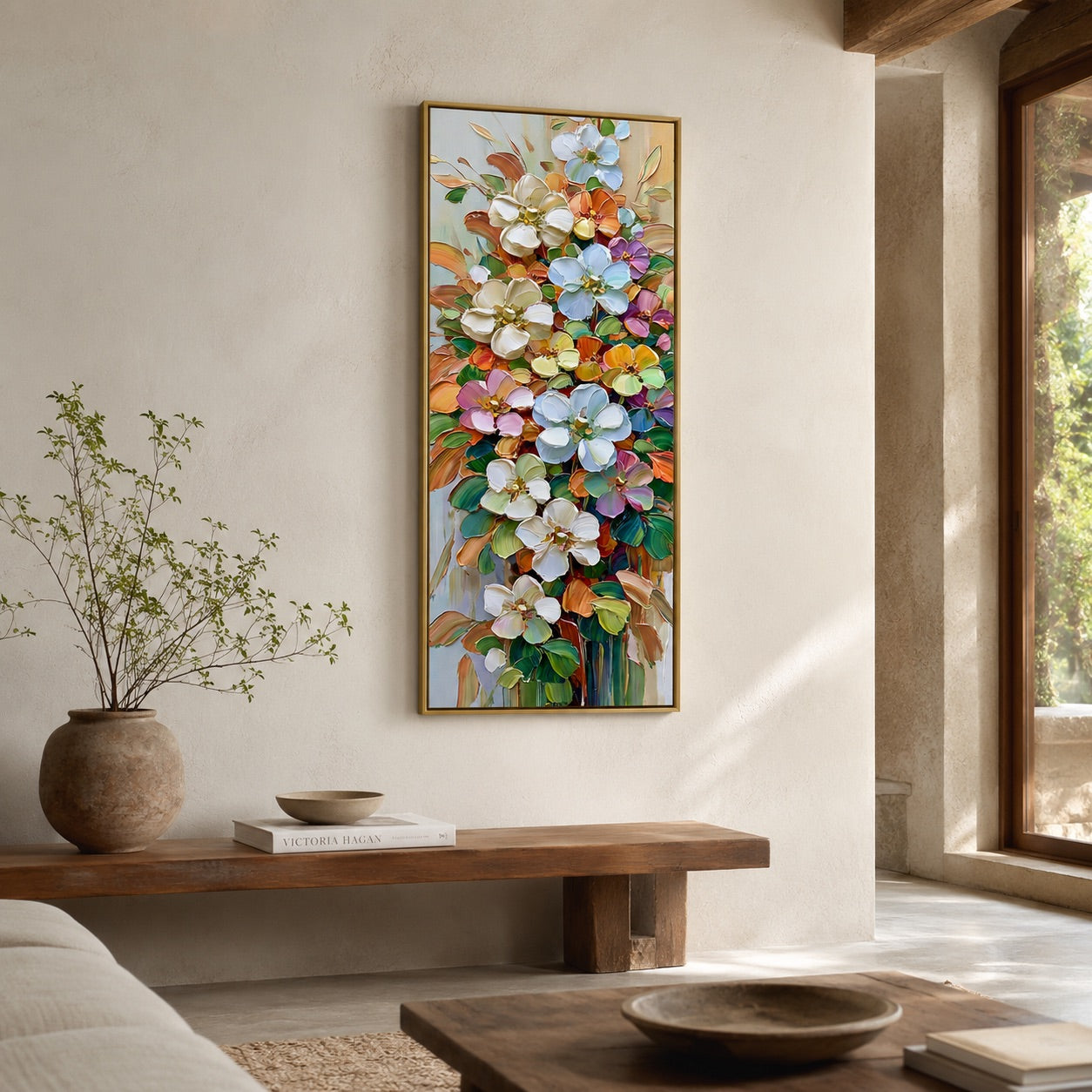Petal Serenity Wabi-Sabi Art