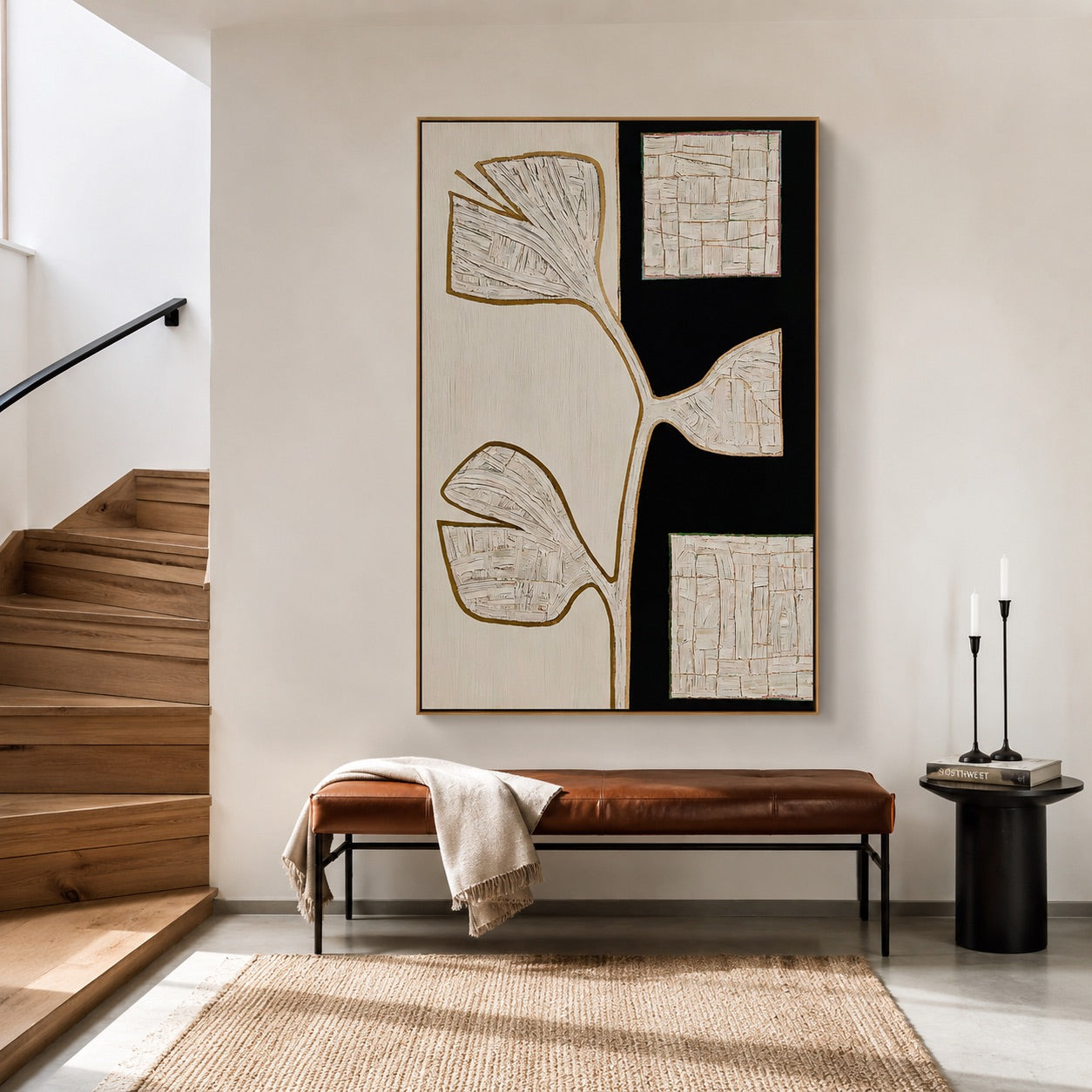 Modern Botanical Texture Minimalist Art