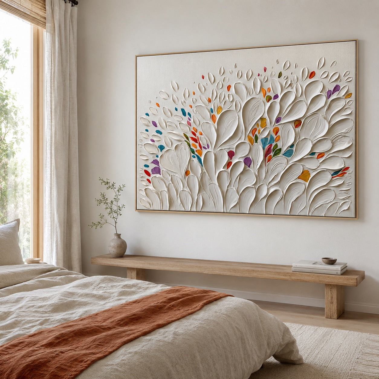 Minimal Luxury Floral Texture Wabi-Sabi Art