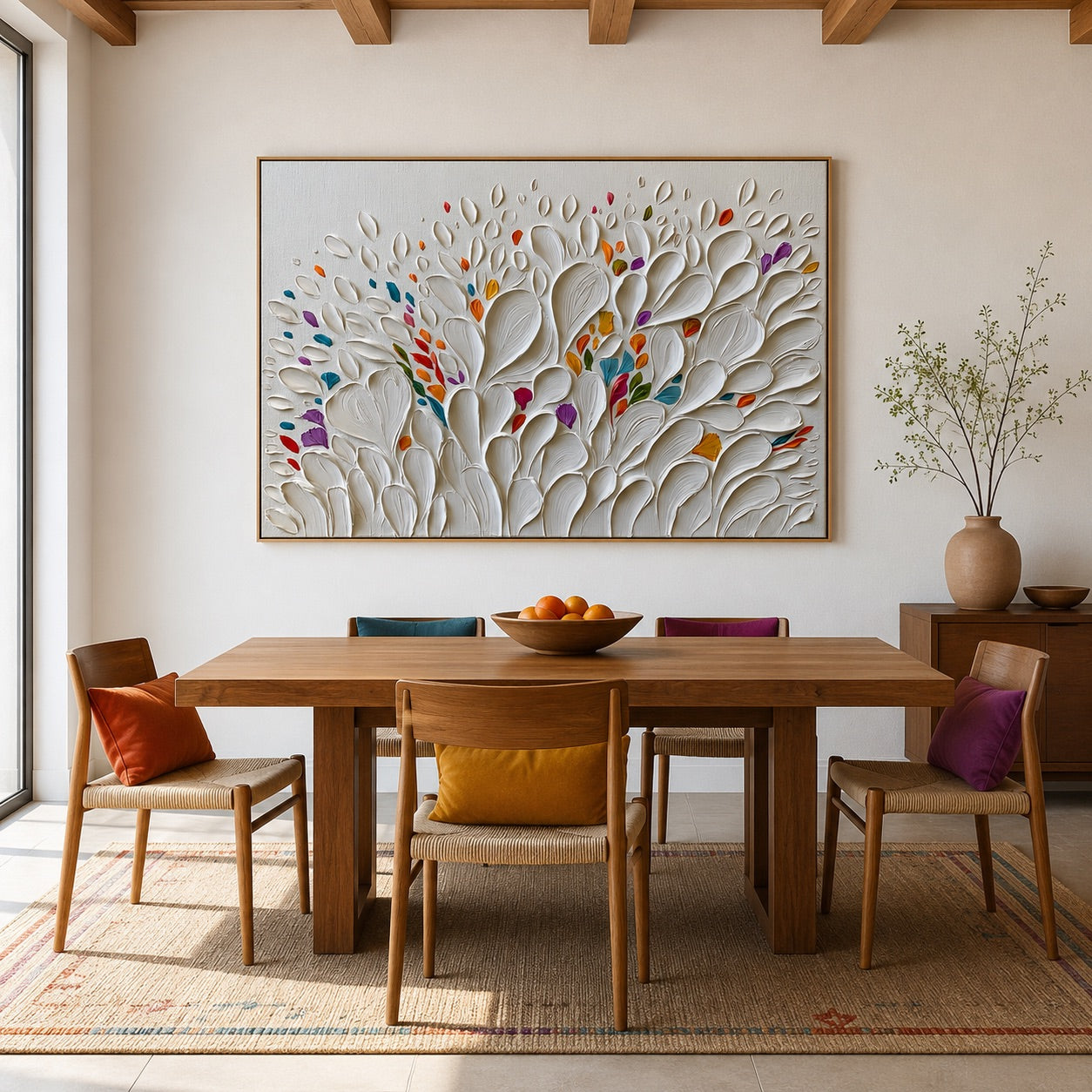 Minimal Luxury Floral Texture Wabi-Sabi Art