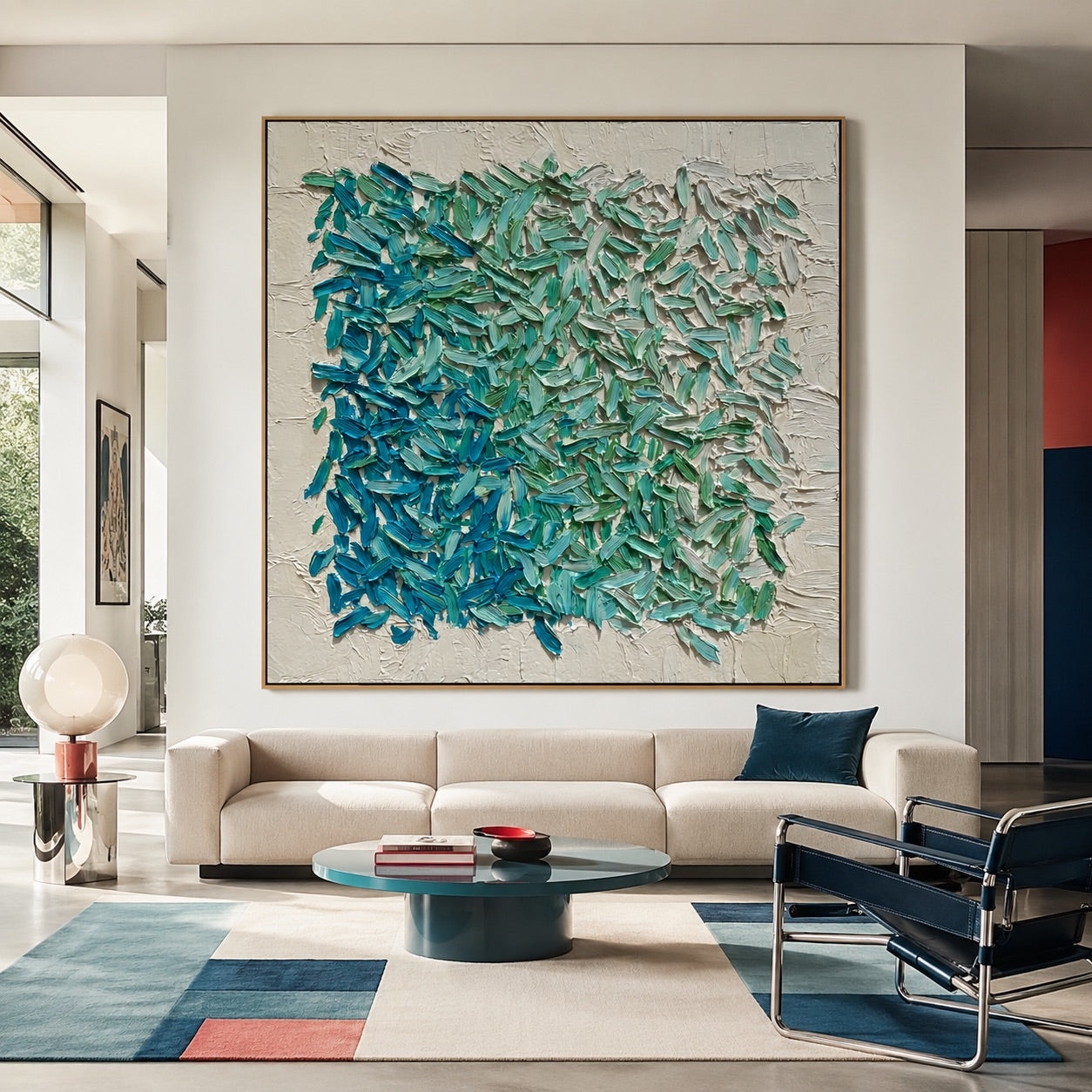 Ocean Inspired Abstract Wabi-Sabi Art