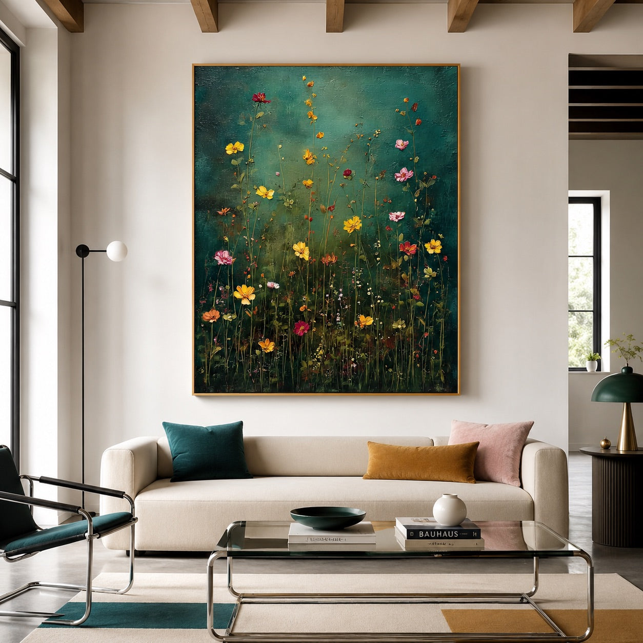 Midnight Meadow Wabi-Sabi Art