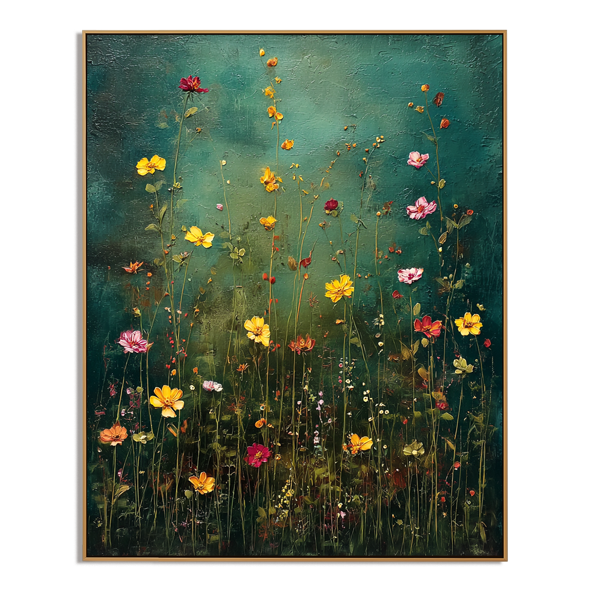 Midnight Meadow Wabi-Sabi Art