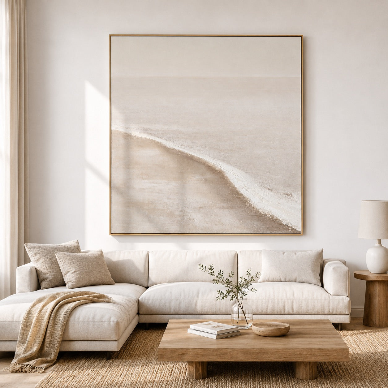 Soft Horizon Wabi-Sabi Art