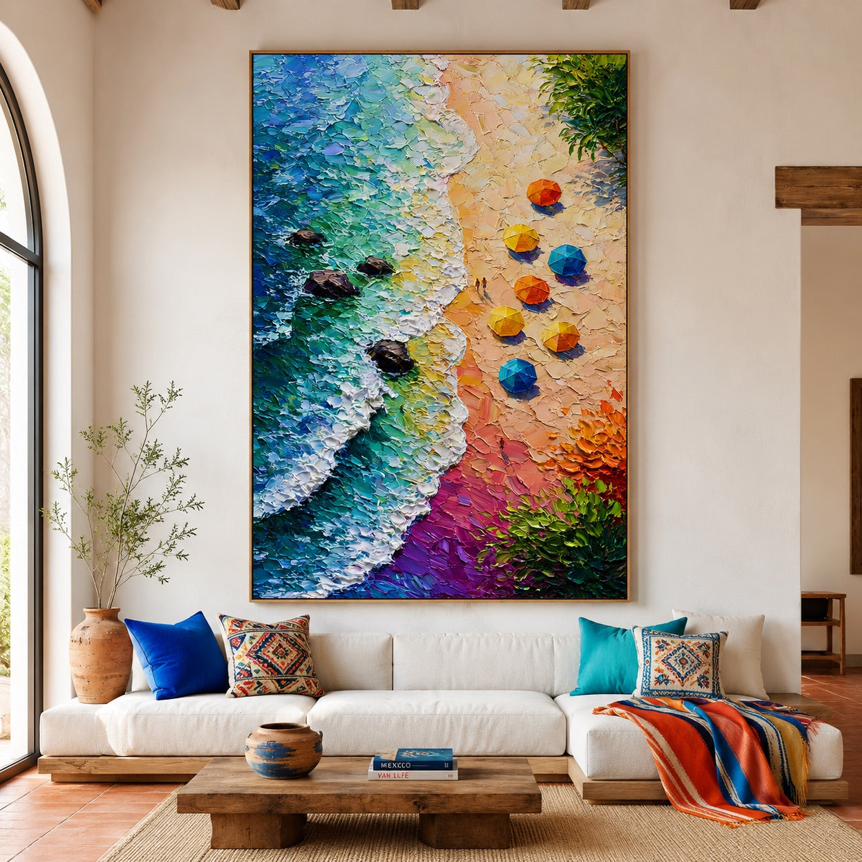 Tropical Coast Impression Wabi-Sabi Art