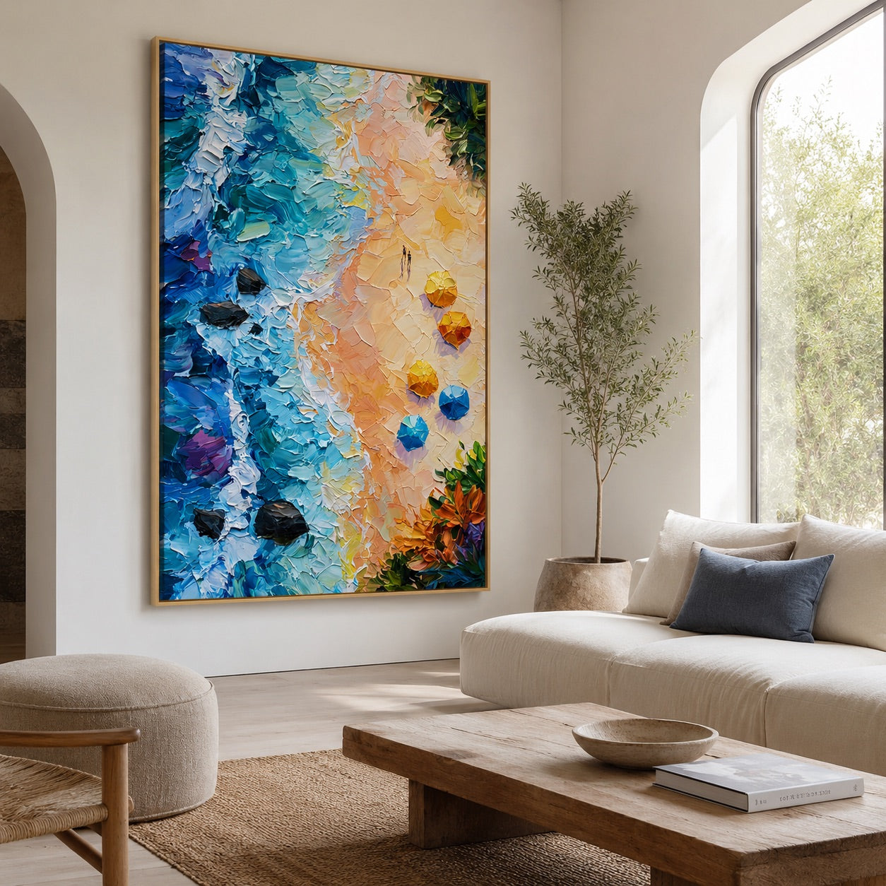 Coastal Sunshine Art Wabi-Sabi Art
