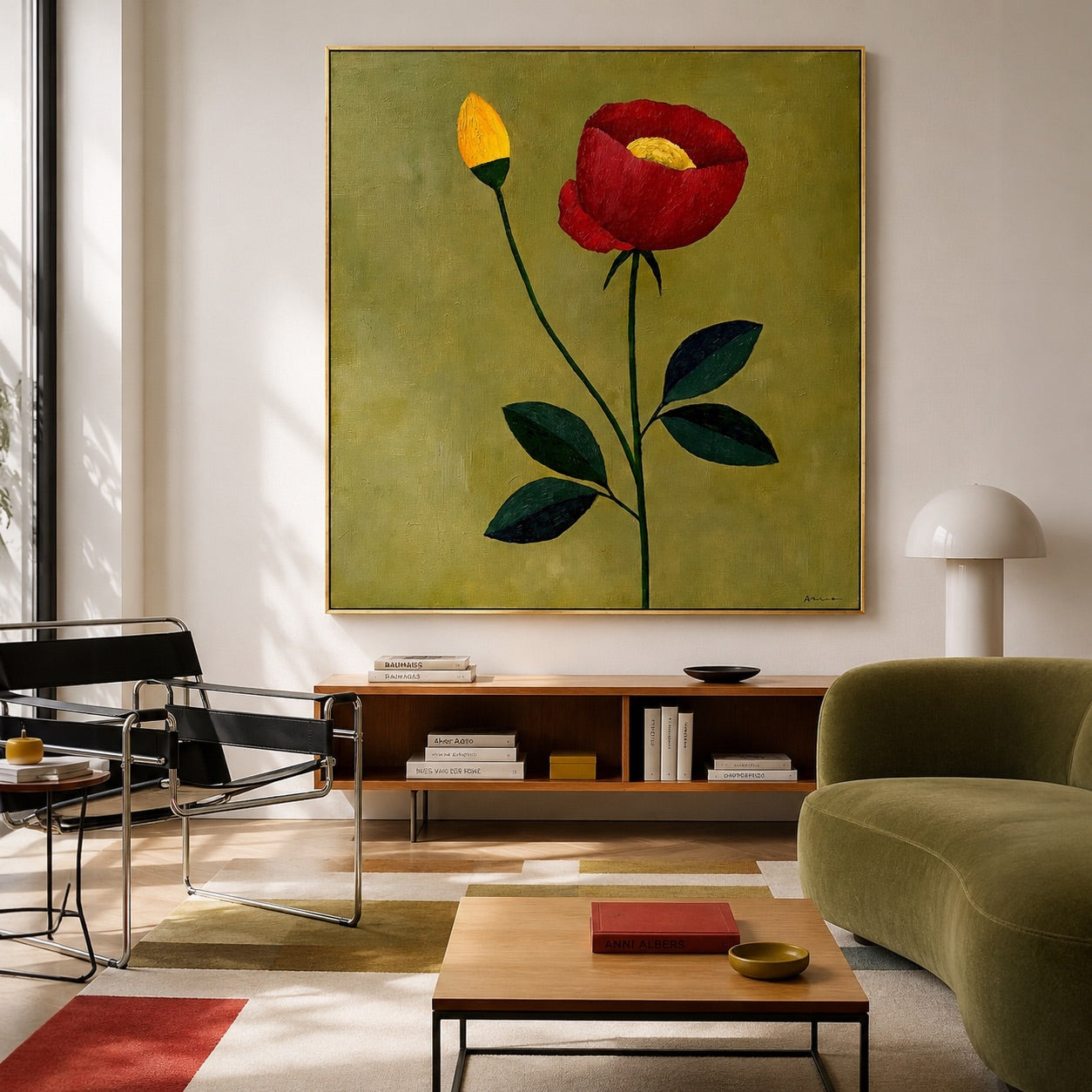Bloom in Silence Minimalist Art