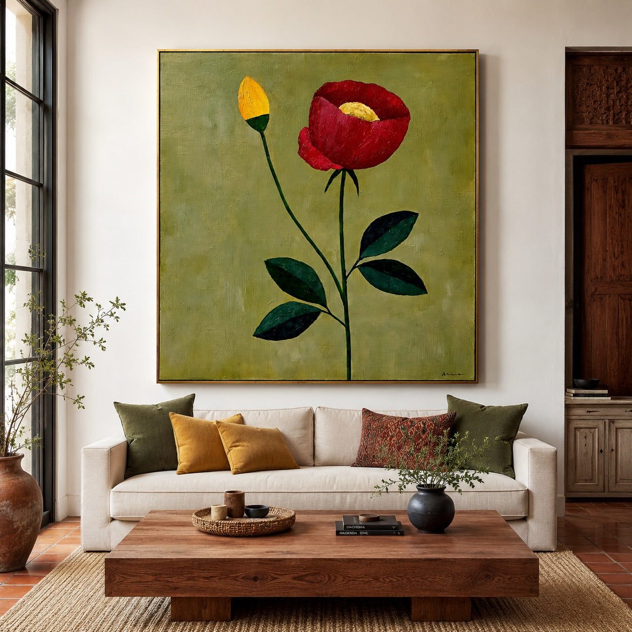 Bloom in Silence Minimalist Art