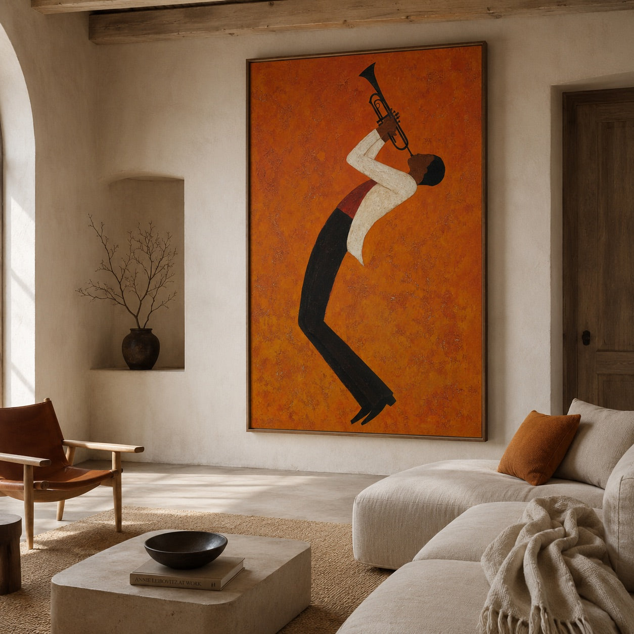 Dream of Jazz Surrealism Whimsical Oil Painting