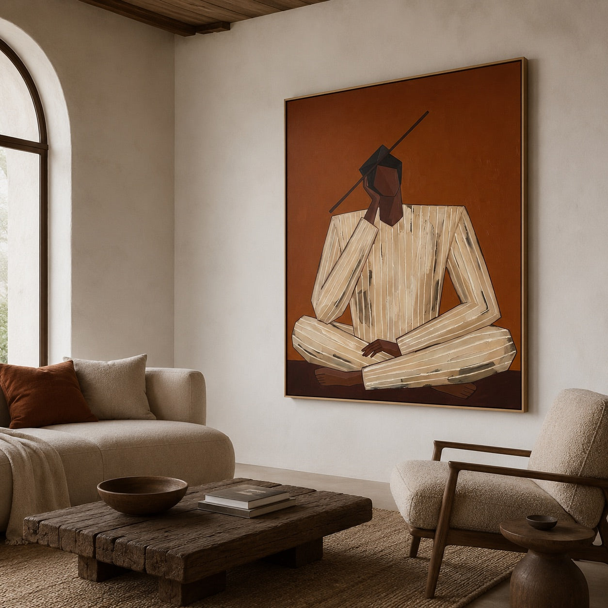 Meditative Figure Modern Boho