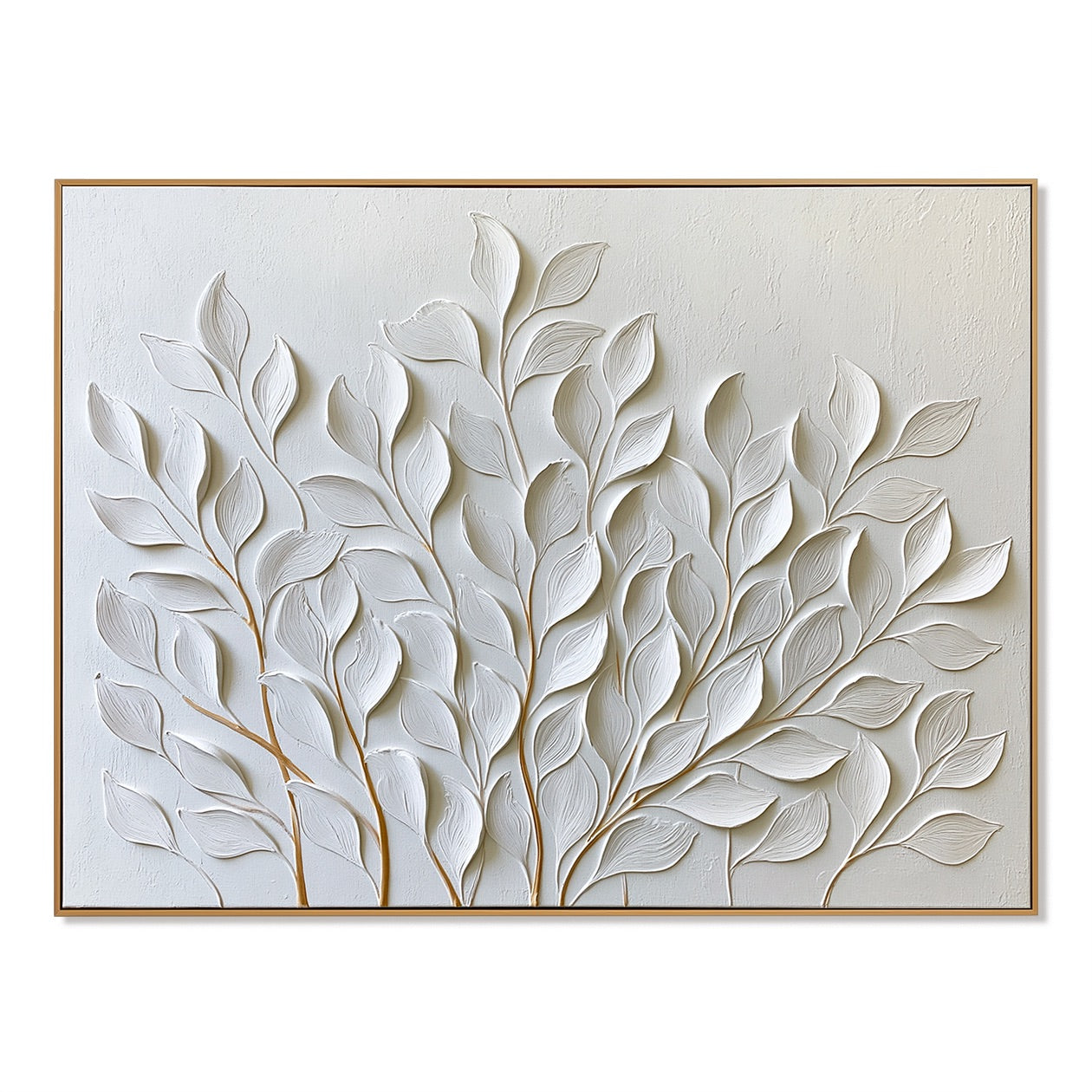 Minimalist Botanical Relief Wabi-Sabi Art