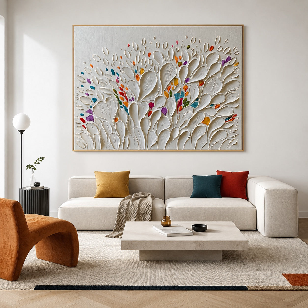 Minimal Luxury Floral Texture Wabi-Sabi Art