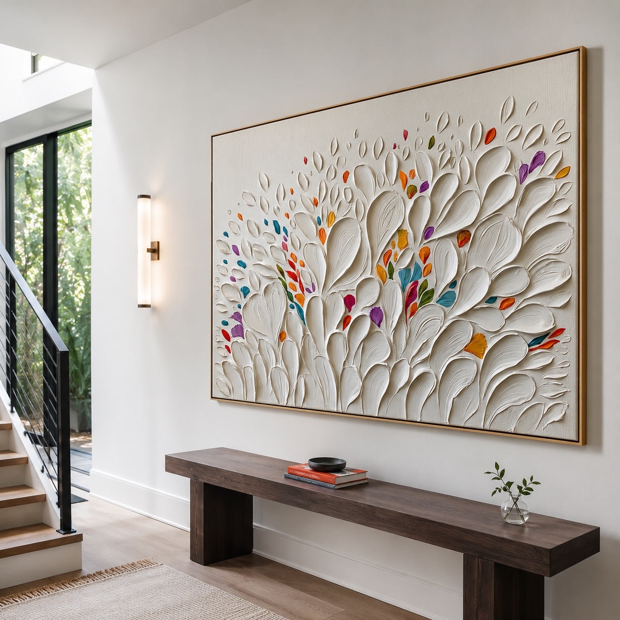 Minimal Luxury Floral Texture Wabi-Sabi Art