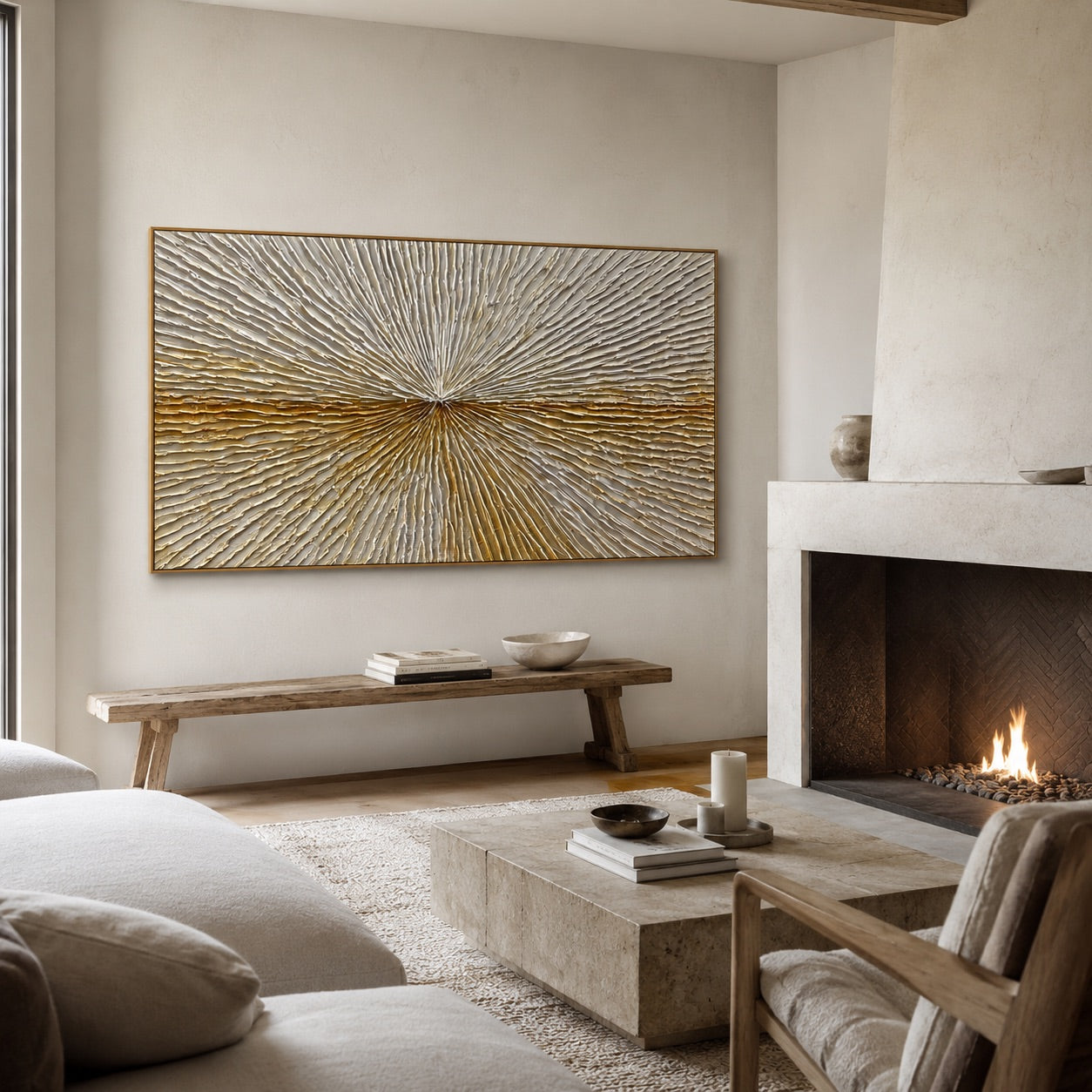 Radiant Texture Wabi-Sabi Art