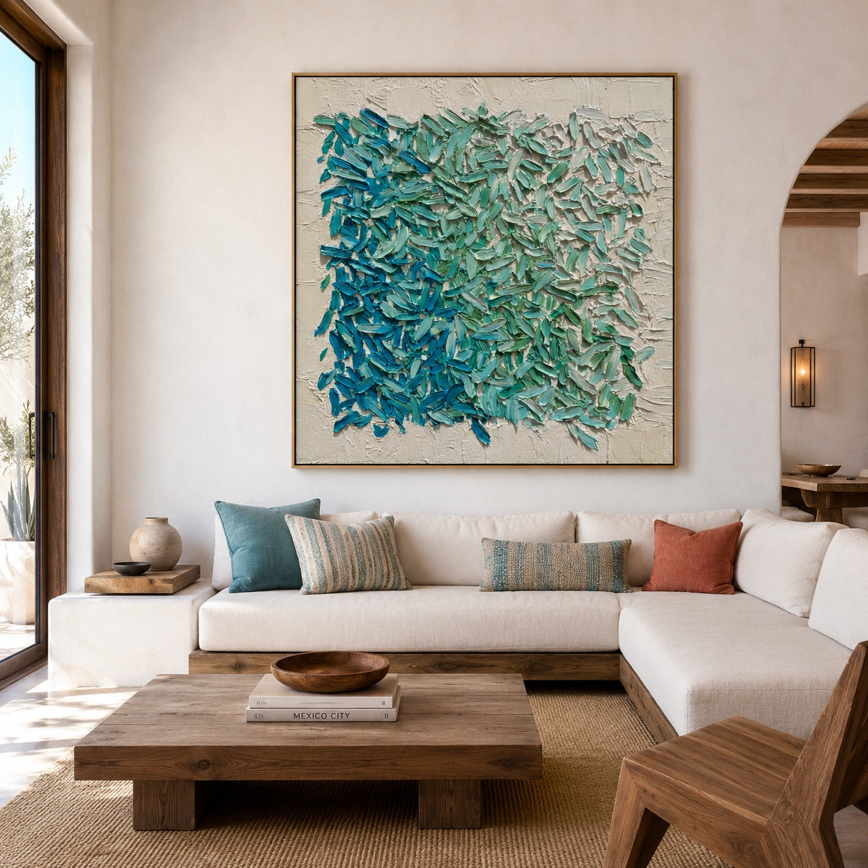 Ocean Inspired Abstract Wabi-Sabi Art