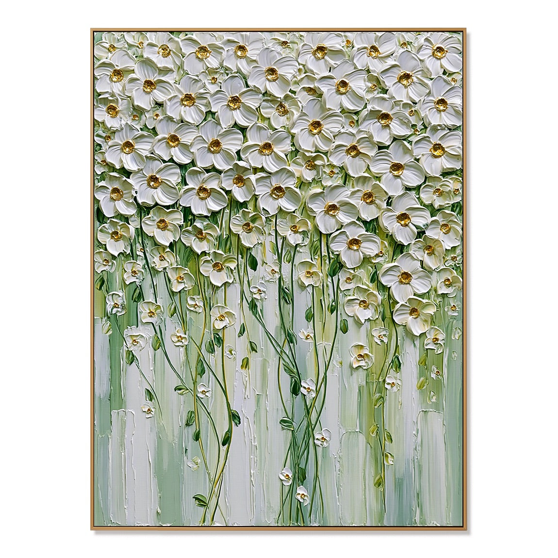 White Meadow Flowers Wabi-Sabi Art
