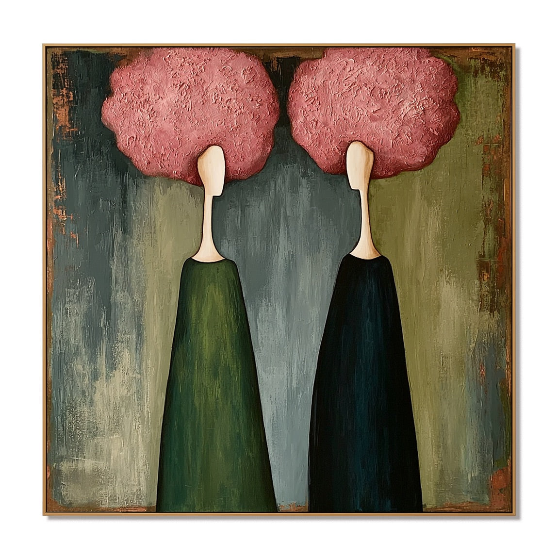 Silent Companions Surrealism Whimsical Oil Painting