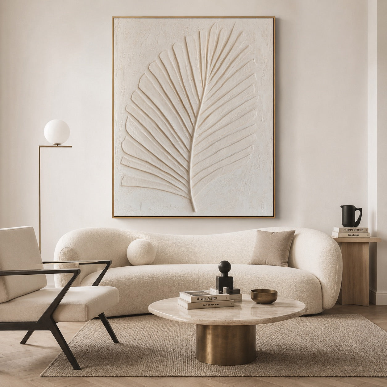 Palm Serenity Wabi-Sabi Art