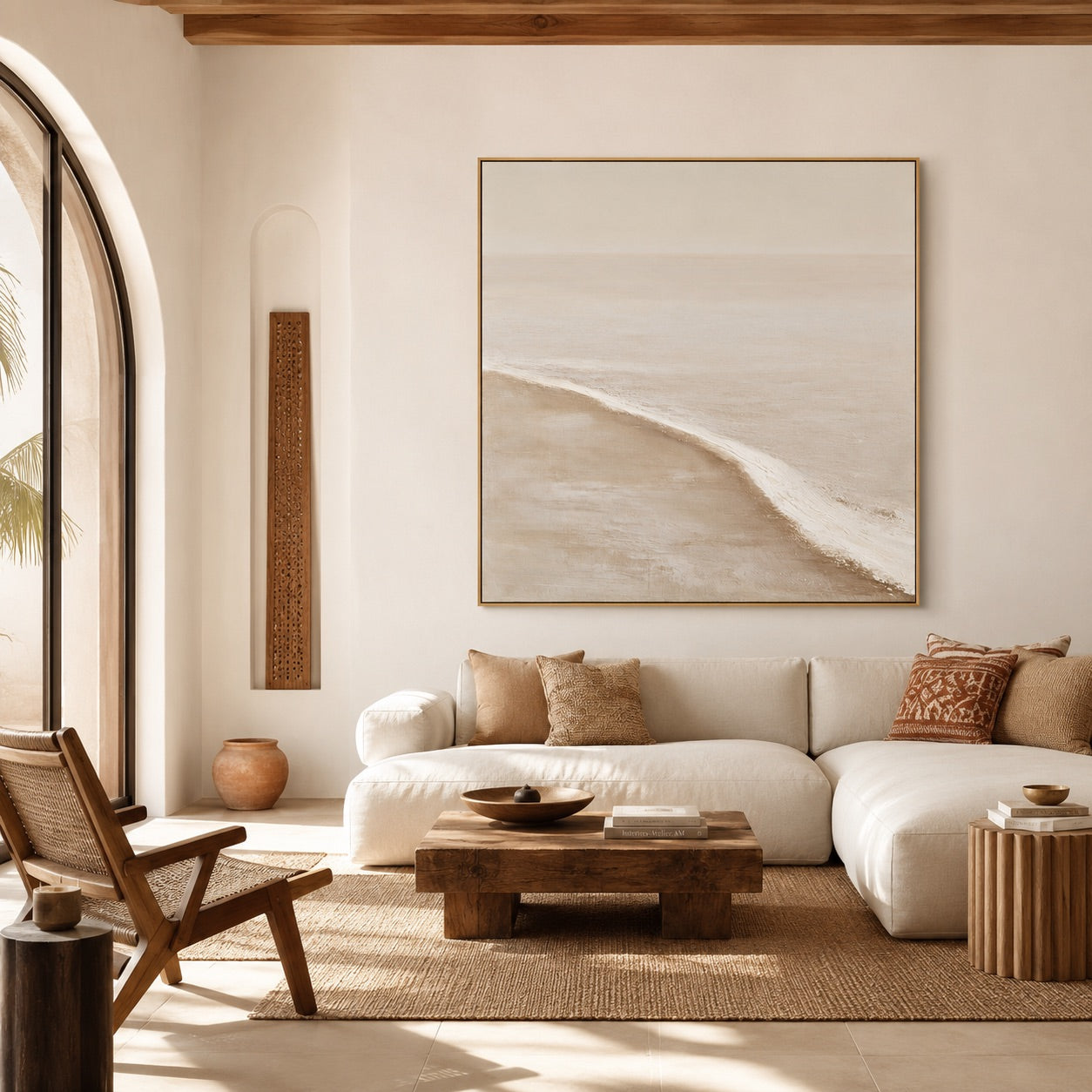 Soft Horizon Wabi-Sabi Art