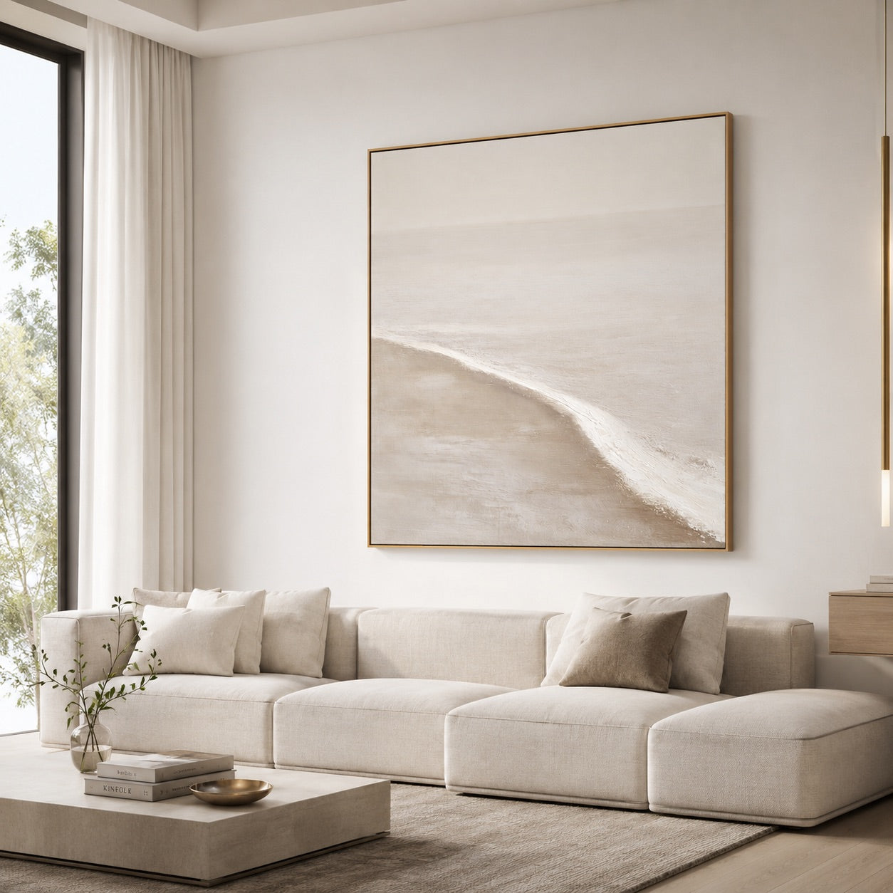 Soft Horizon Wabi-Sabi Art