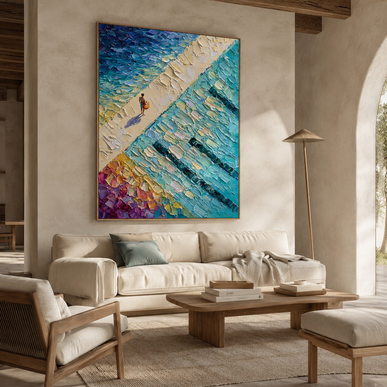 Coastal Path Serenity Wabi-Sabi Art