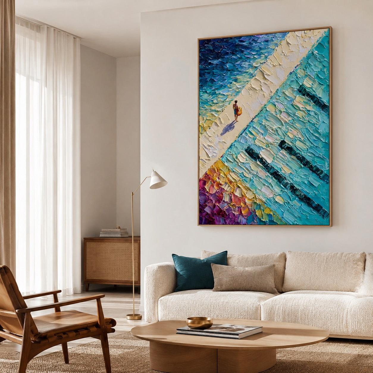 Coastal Path Serenity Wabi-Sabi Art