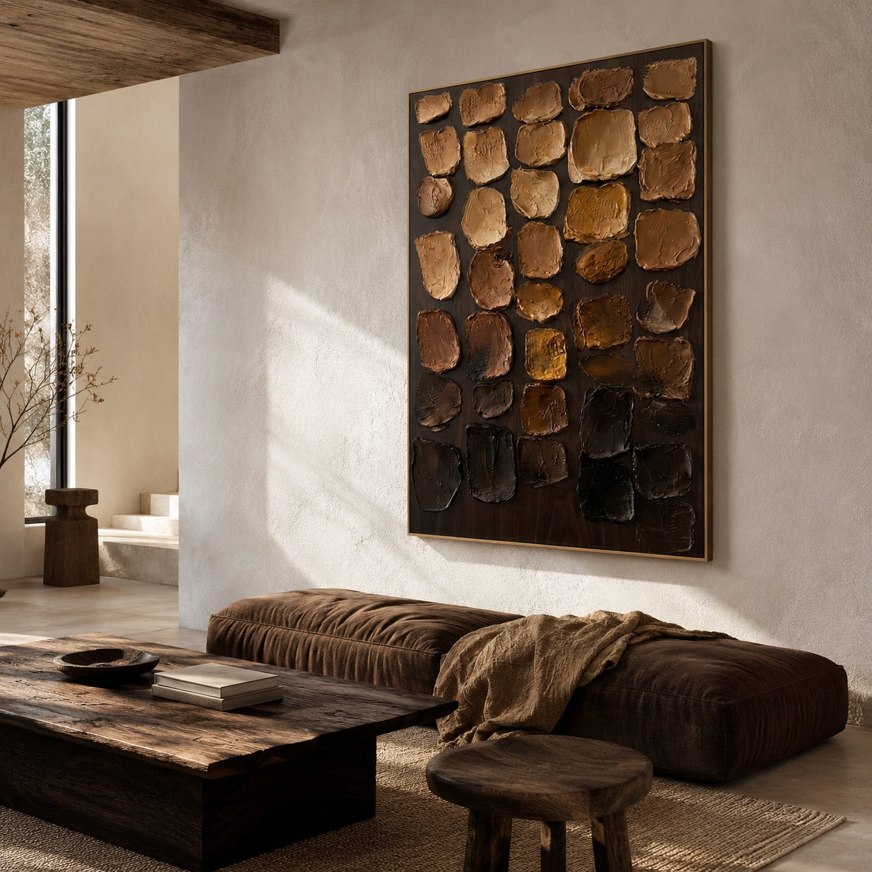 Earth Mosaic Wabi-Sabi Art