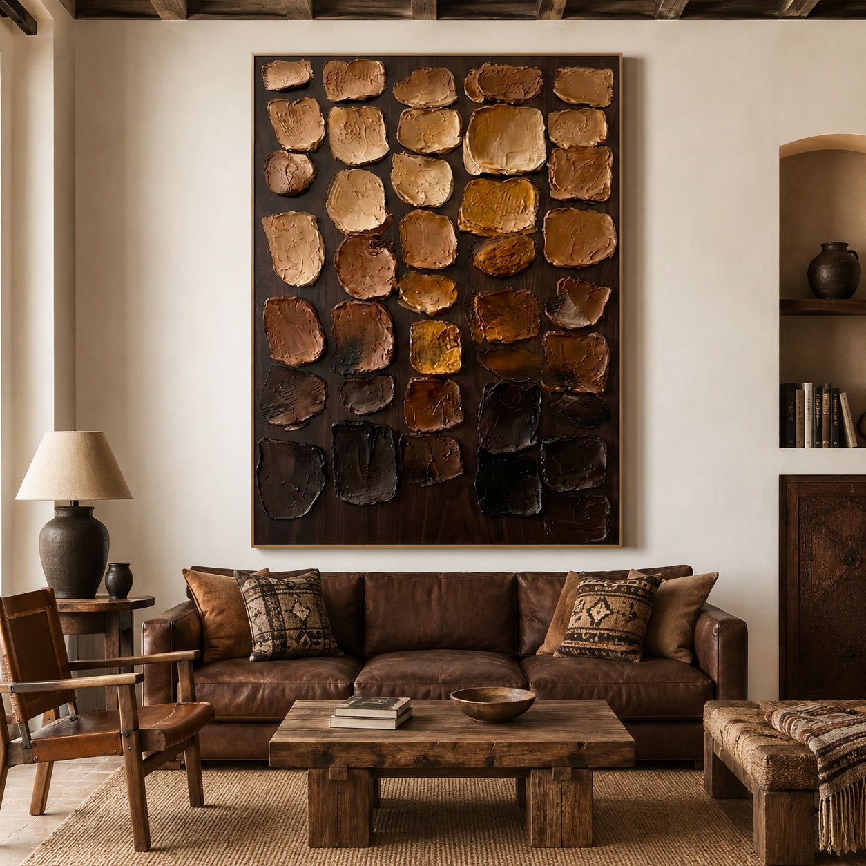 Earth Mosaic Wabi-Sabi Art