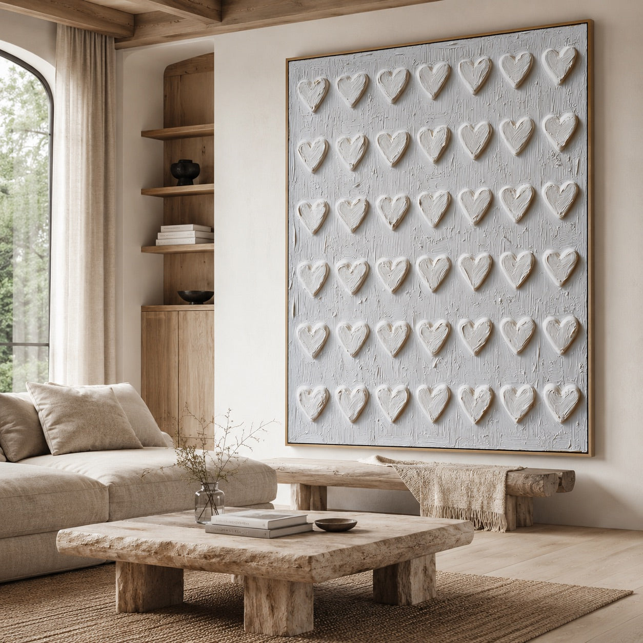 Neutral Love Impression Wabi-Sabi Art