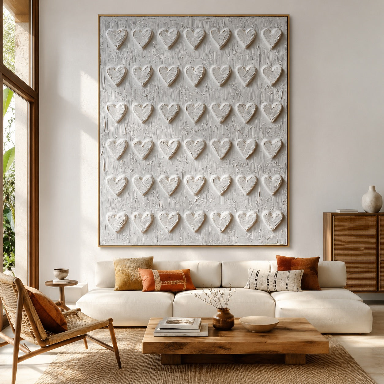 Neutral Love Impression Wabi-Sabi Art