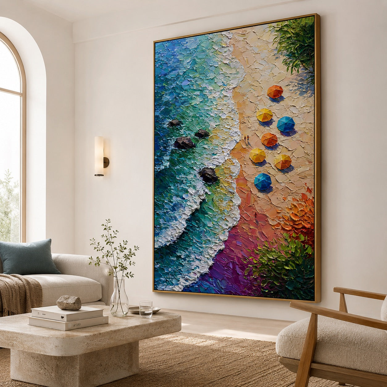 Tropical Coast Impression Wabi-Sabi Art