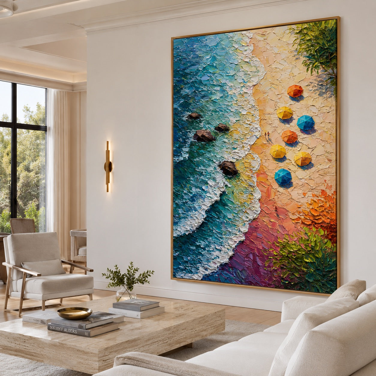 Tropical Coast Impression Wabi-Sabi Art