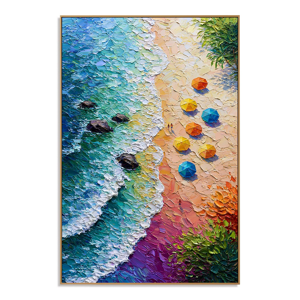 Tropical Coast Impression Wabi-Sabi Art