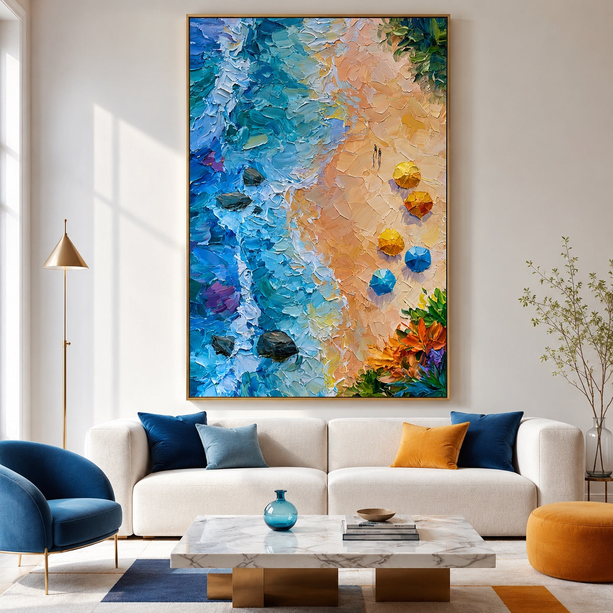 Coastal Sunshine Art Wabi-Sabi Art