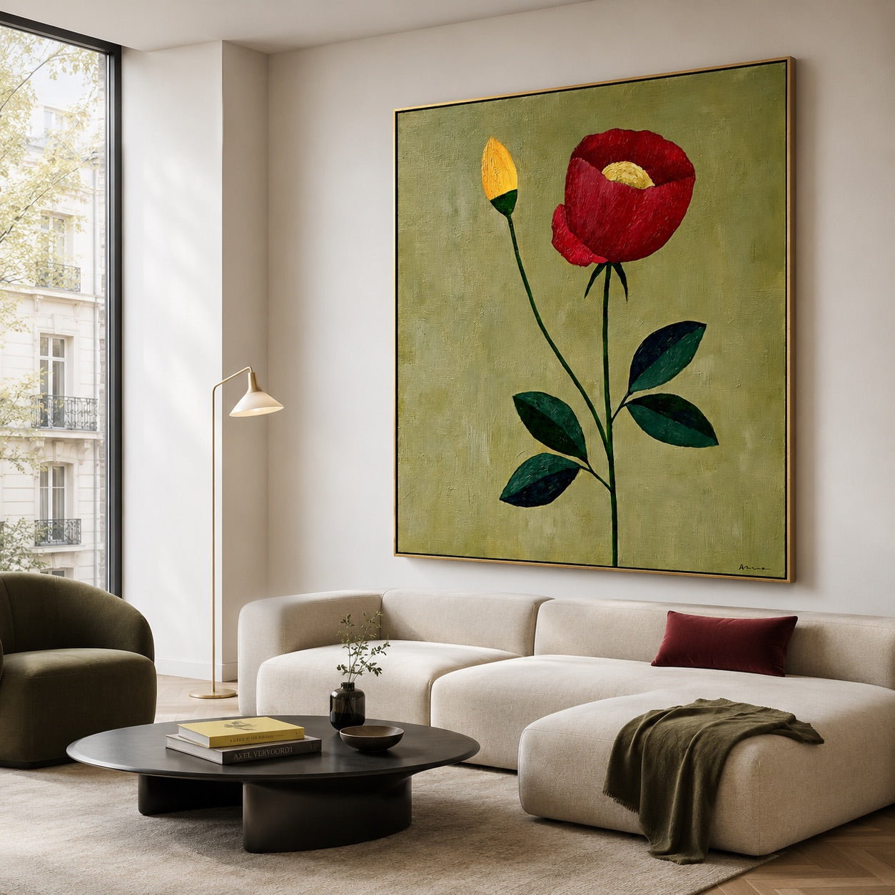 Bloom in Silence Minimalist Art