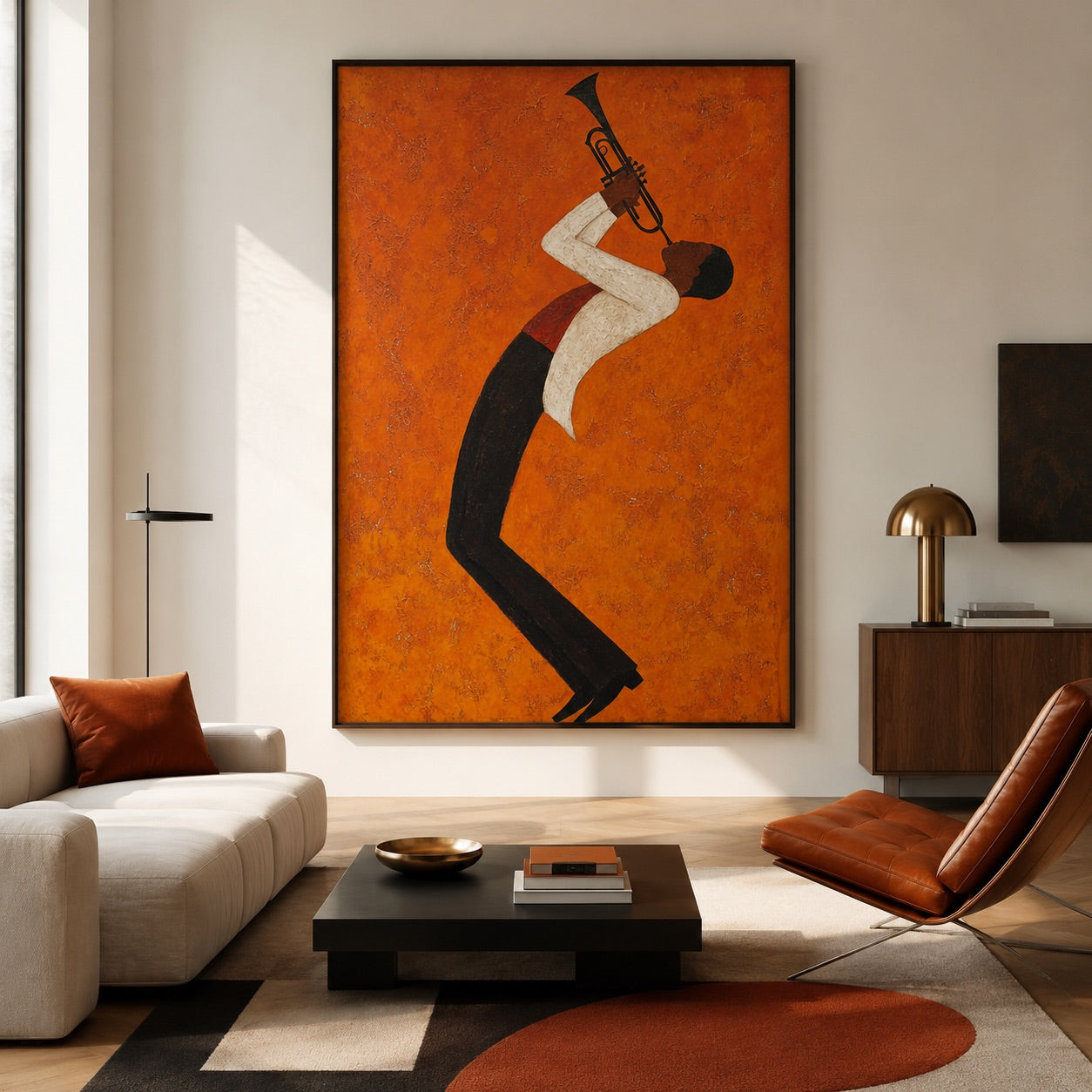 Dream of Jazz Surrealism Whimsical Oil Painting
