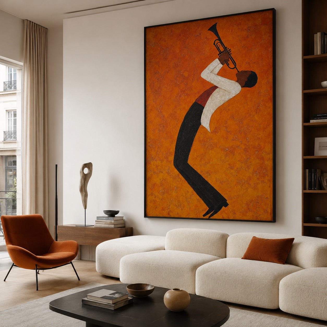 Dream of Jazz Surrealism Whimsical Oil Painting
