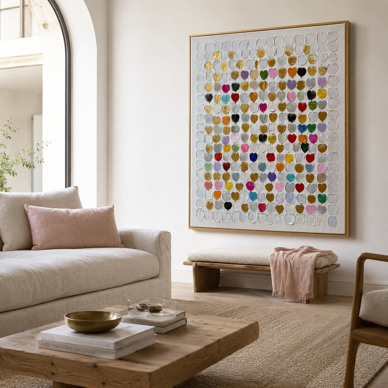 Rhythm of Circles Wabi-Sabi Art