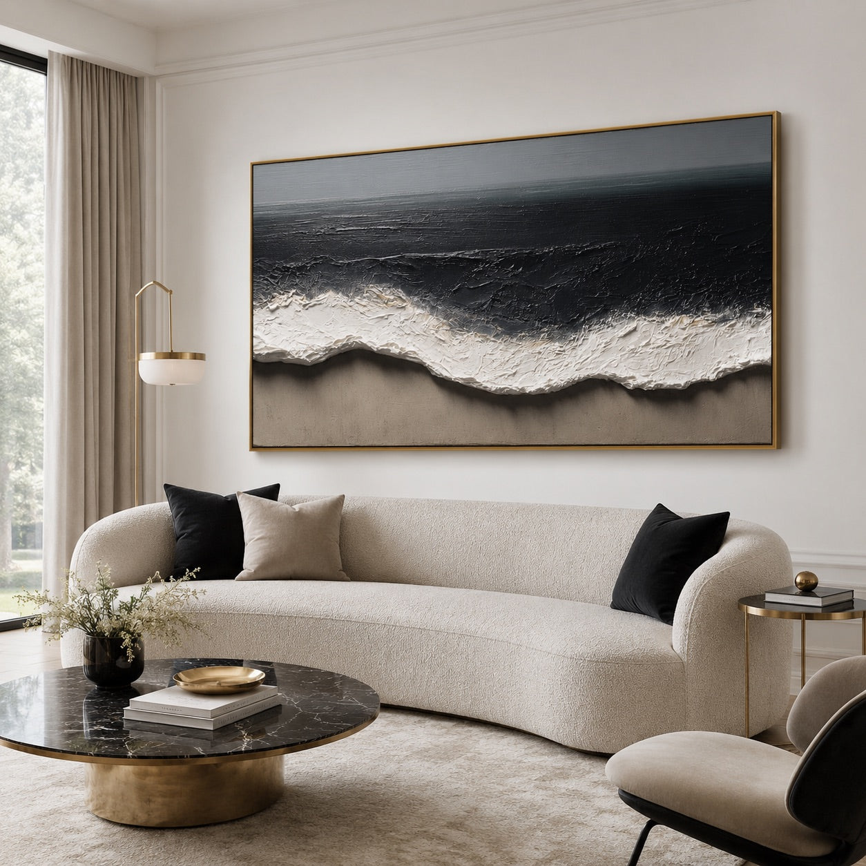Deep Current Wabi-Sabi Art